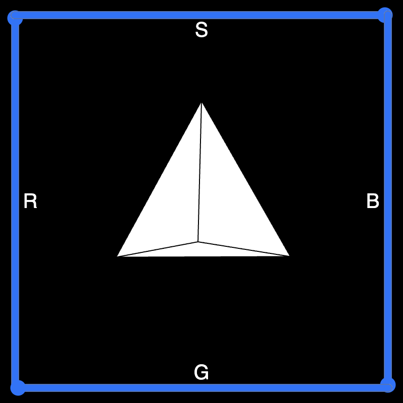 My artwork consists of color and size changing sliders that change the appearance of the rotating pyramid in the center. It also has a spooky and random effect when the pyramid is clicked. The reason I made my artwork look like this is because I wanted to make something with a rotating and color changing aspect.