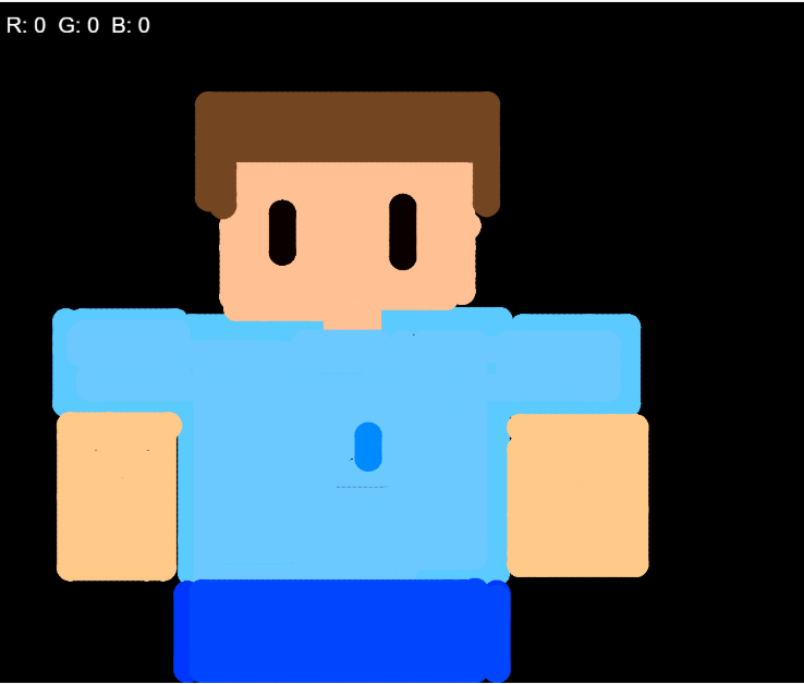 This is a drawing program where people can draw what they like, and with some keypresses, a different voiceline/sound occurs.