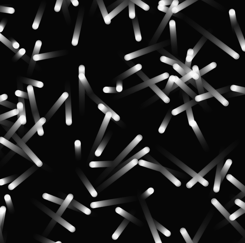 moving balls with trails